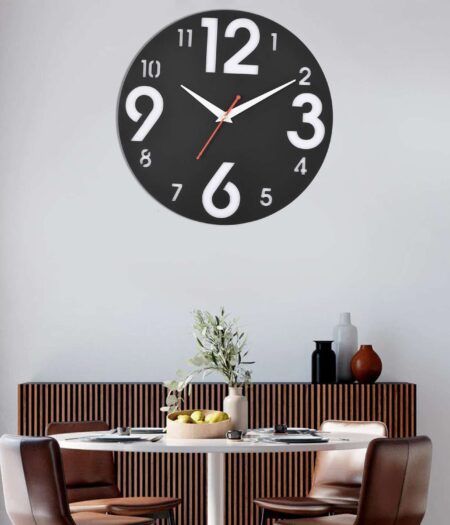 Wooden Silent Non-Ticking Wall Clock for Home Stylish Latest Designer Wall Clock for Home Living Room Bedroom Office Hall